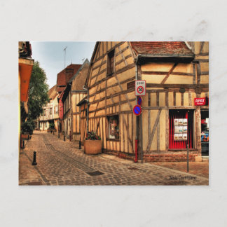 Street in Troyes France Postcard
