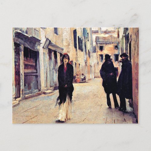 Street in Venice by John Singer Sargent Postcard