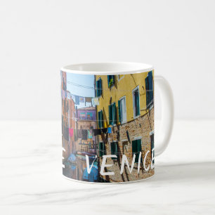 Street in Venice with laundry washed clothes Italy Coffee Mug