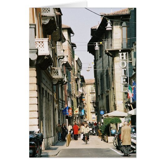 Street in Verona Cards (Front)
