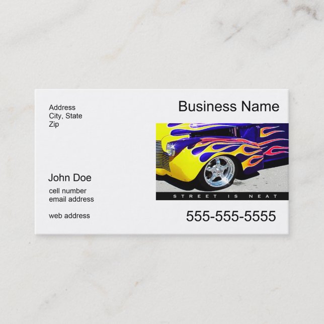 Street Is Neat Business Card (Front)