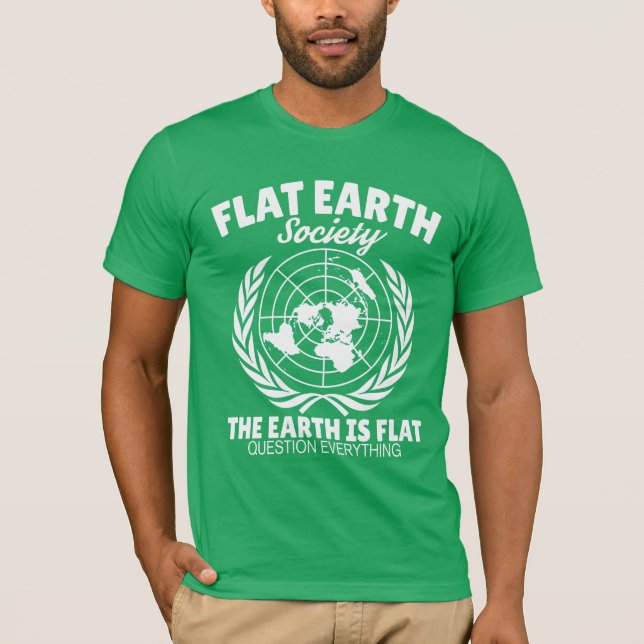 Street King Flat Earth Society Basic T-Shirt (Front)