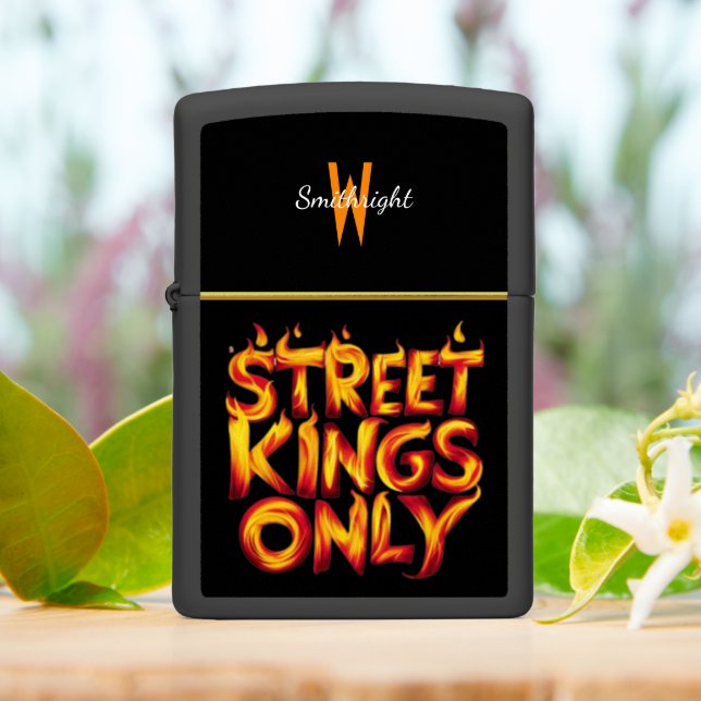 Street Kings Only Meme Zippo Lighter (On Table)