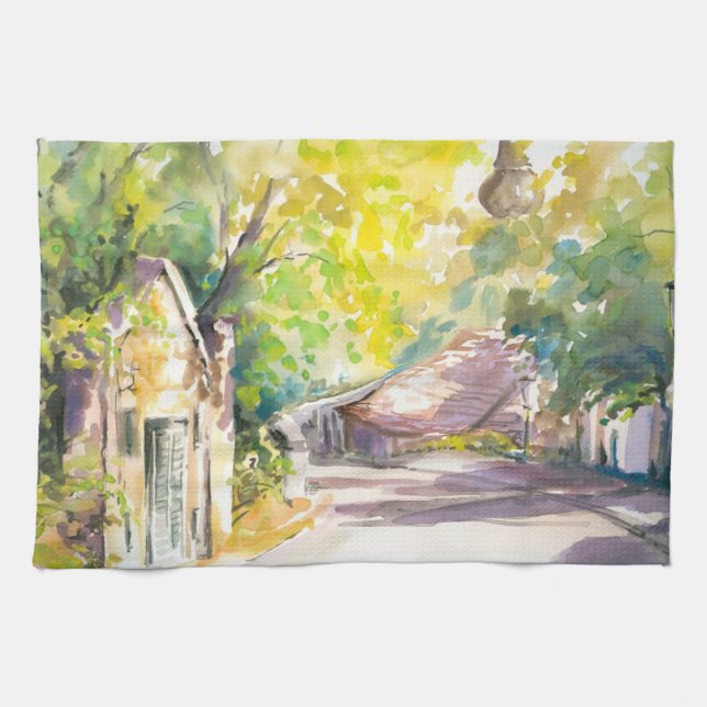 Street Kitchen Towel (Horizontal)