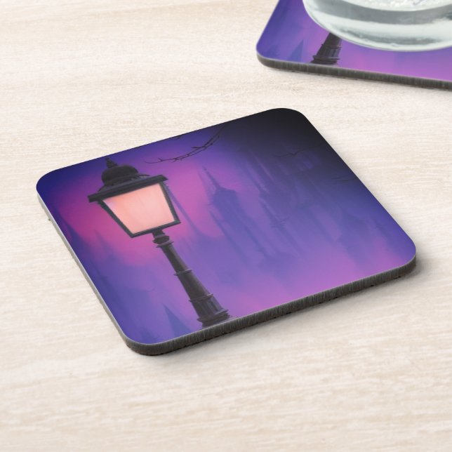 Street Lamp Beverage Coaster (Left Side)