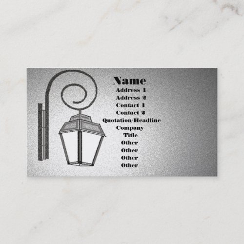 Street Lamp Business Cards