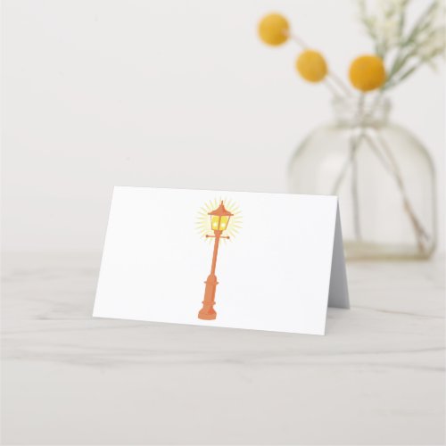 Street Lamp Place Card