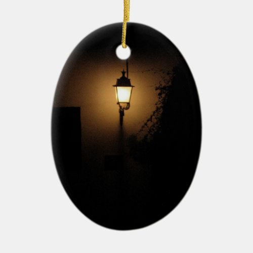 Street Lantern Night Lamp Oval Ornament