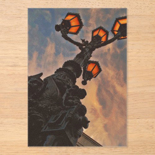 street light acrylic invitations