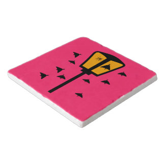 Street Light and Moths Trivet