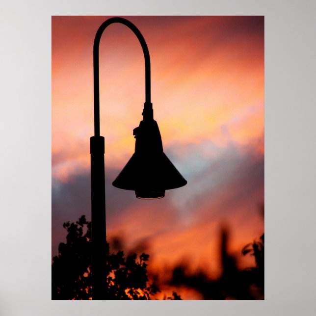 Street Light Silhouette Print (Front)