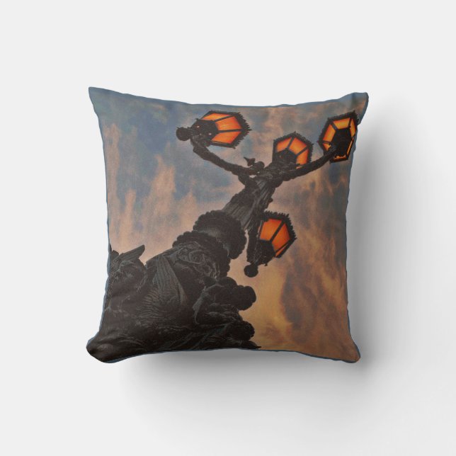 street light  throw pillow (Front)