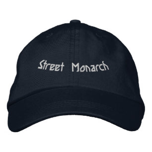 Street Monarch Adjustable Navy Power of Royalty Embroidered Baseball Cap