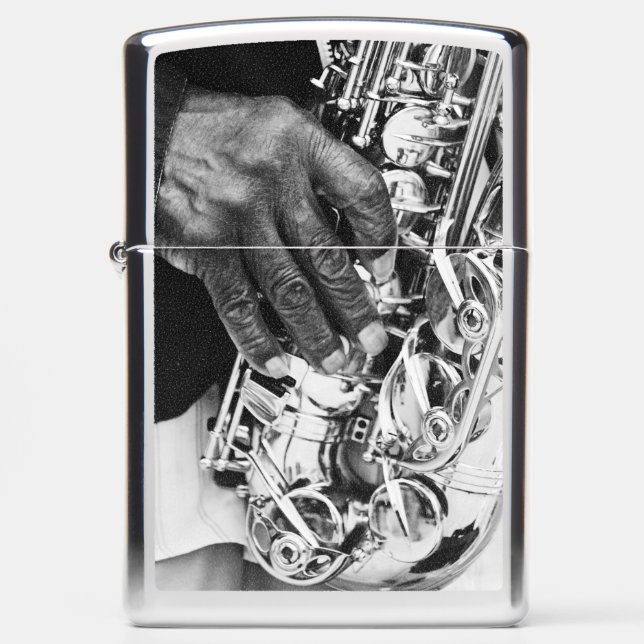 Street Musician Zippo Lighter (Front)