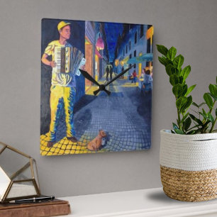 Street Musician's Doggie Clock