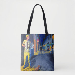Street Musician's Doggie Tote Bag