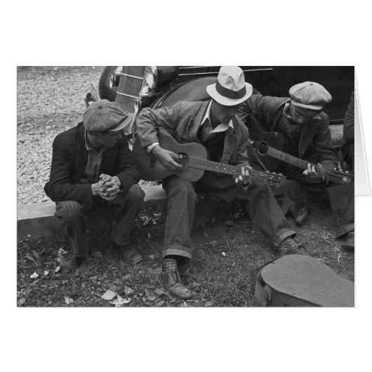 Street musicians, Maynardville, Tennessee, 1935 (Front Horizontal)