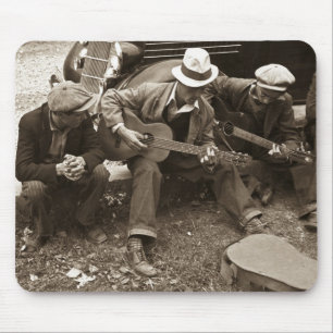 Street musicians, Maynardville, Tennessee, 1935 Mouse Pad