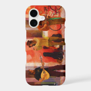 Street Musicians Playing Guitar Mandolin and Flute iPhone 17 Case