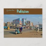 Street Near Lahore Punjab Pakistan Postcard