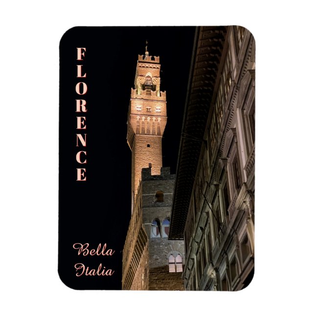 Street of Florence Flexible Photo Magnet (Vertical)