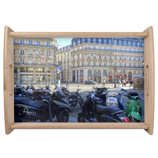 Street of Paris. France. Serving Tray (Front)