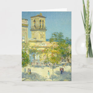 Street of the Great Captain Childe Hassam Card