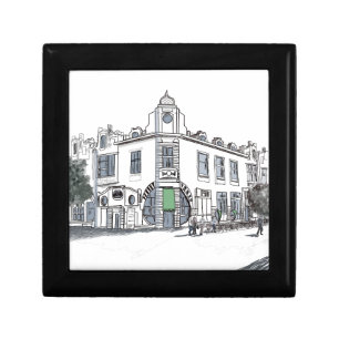 street of the old town keepsake box