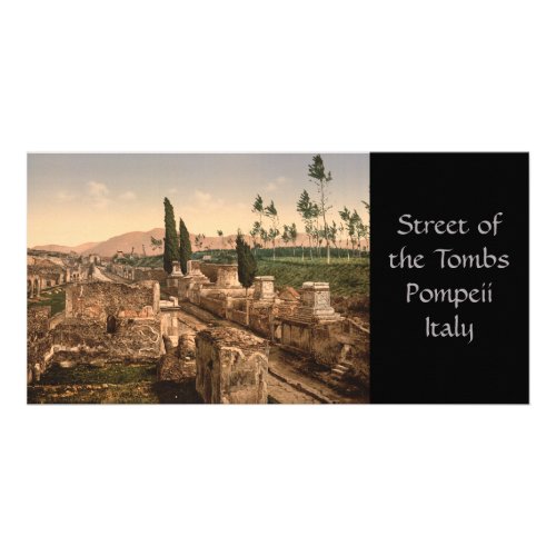 Street of the Tombs Pompeii Campania Italy Card