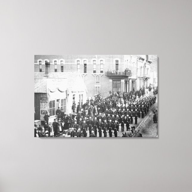 Street Parade in Deadwood, SD Photograph Canvas Print (Front)