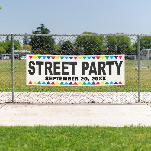 Street Party banner with your info