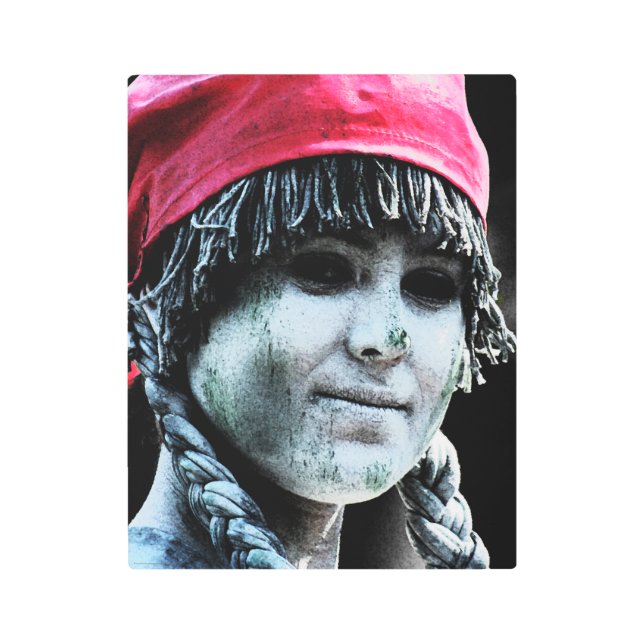 Street Performance 4 11x14 (27.5x35cm) wamecna Metal Print (Front)