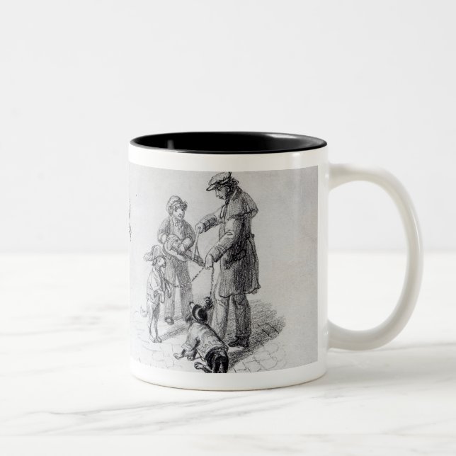 Street Performers, c.1839-43 Two-Tone Coffee Mug (Right)