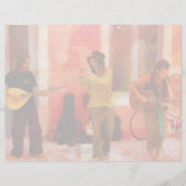 Street Performers Playing Instruments Together (Front)