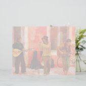 Street Performers Playing Instruments Together (Standing Front)