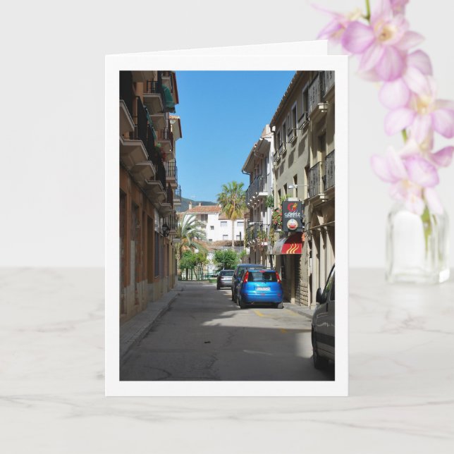 Street Portrait, Chelva Valencia Spain, Spanish Card (Orchid)