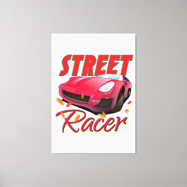 Street Racer Canvas Print (Front)