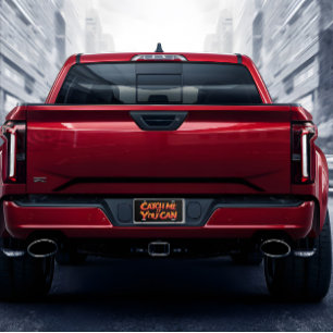 Street Racing Flames License Plate