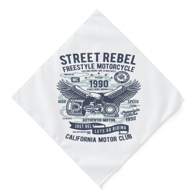 Street Rebel Motorcycle Bandana (Front)
