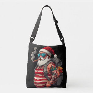 Street Rebel Tattooed Christmas Santa Claus Crossbody Bag
