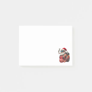 Street Rebel Tattooed Christmas Santa Claus Post-it Notes