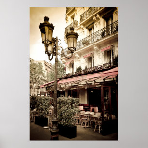 Street restaurant, Paris, France Poster