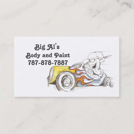 Customizable Street Rod Business Cards