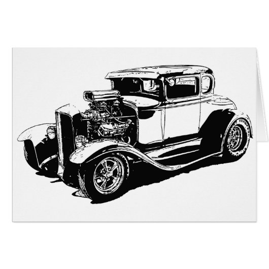 Street Rod Drawing Cards (Front Horizontal)