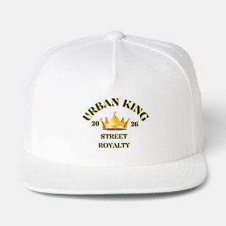 STREET ROYALTY ,WHITE SABLE URBAN KING MEN'S SNAP BACK HAT