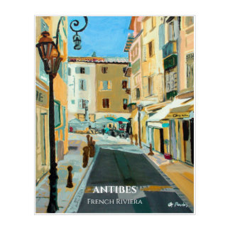 Street Scene, Antibes, France Acrylic Wall Art