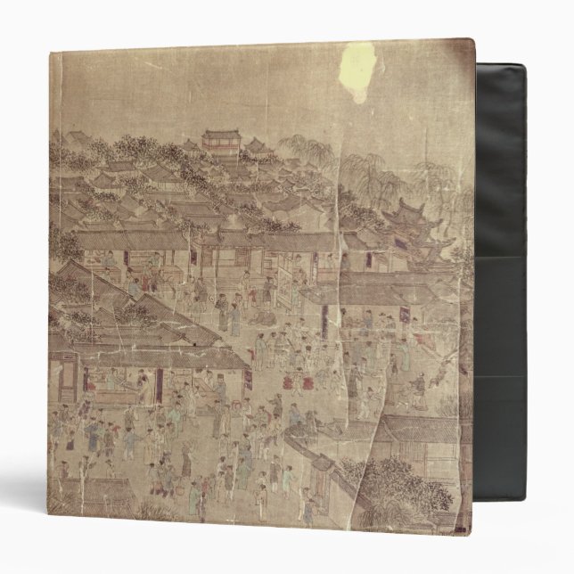 Street scene, Chinese, Ming Dynasty 3 Ring Binder (Front/Inside)