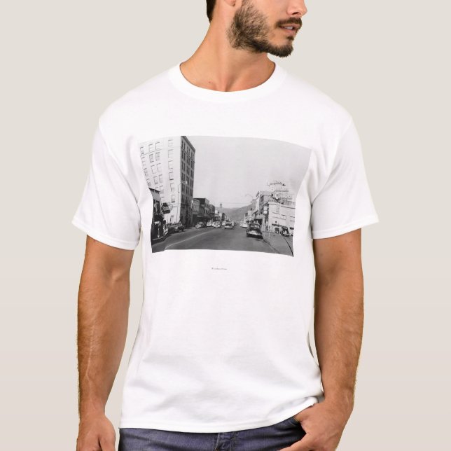Street Scene in Aberdeen, WA Photograph T-Shirt (Front)