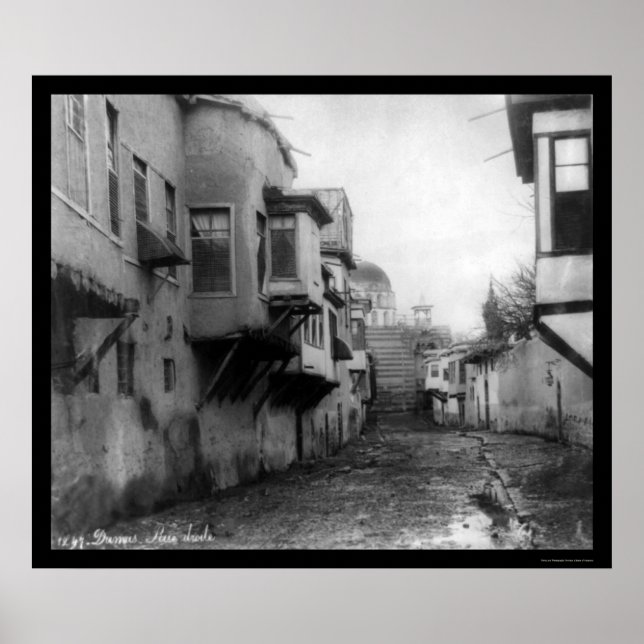 Street Scene in Damascus, Syria 1895 Poster (Front)
