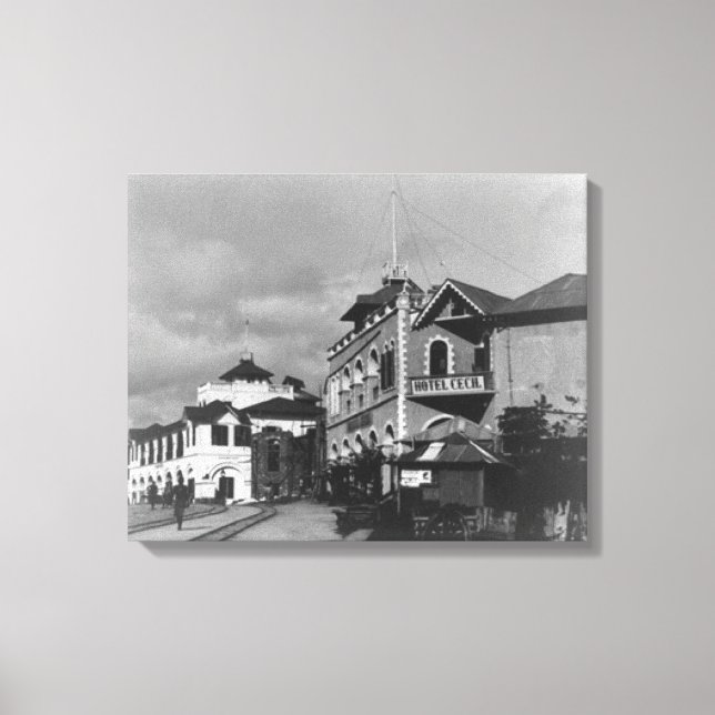 Street Scene in Mombassa Kenya Photograph Canvas Print (Front)